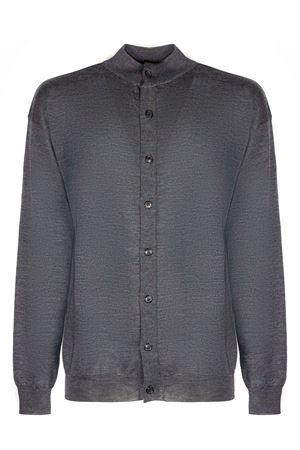 Grey virgin wool cardigan MAURO GRIFONI | GV110003120009